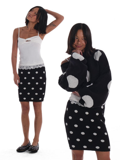 innerflow Large Polka Dot One Shoulder Women&