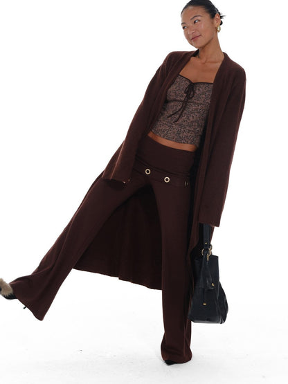 innerflow Leopard Colorblock Faux Layered Women&