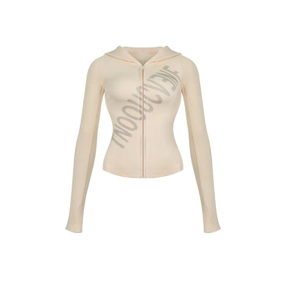 innerflow_Letter_Print_Hooded_Slim_Long_Sleeve_Women&