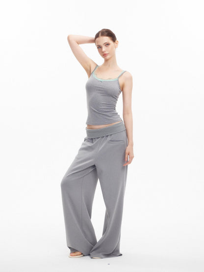 innerflow Light Gray Air Layer Cuffed Pockets Women&