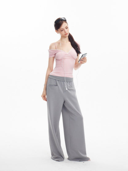 innerflow Light Gray Air Layer Cuffed Pockets Women&