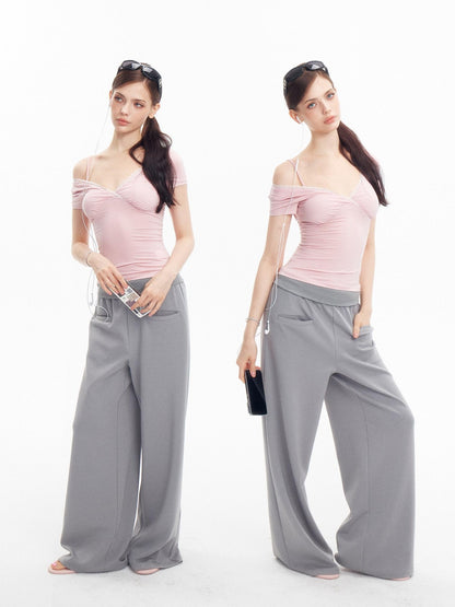 innerflow Light Gray Air Layer Cuffed Pockets Women&