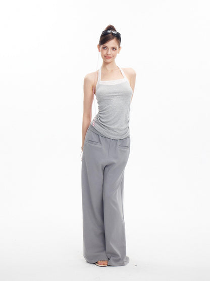innerflow Light Gray Air Layer Cuffed Pockets Women&