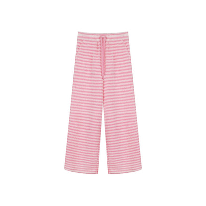 innerflow_Magenta_Striped_Sherpa_Cardigan_Women&