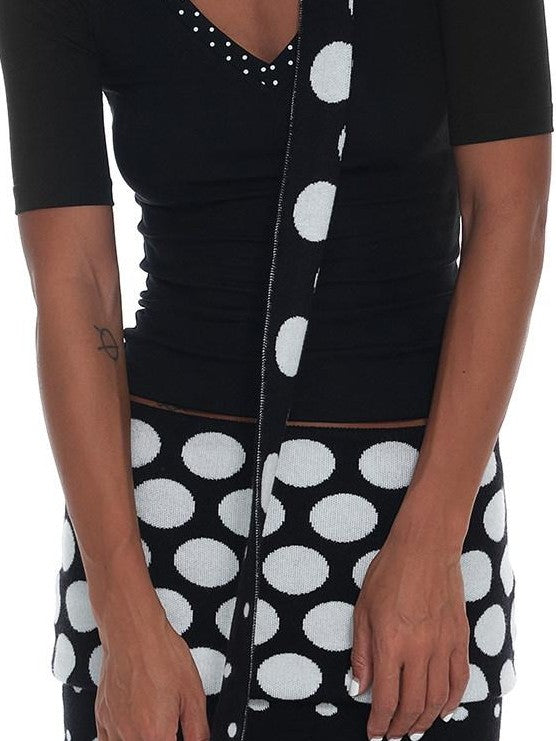 innerflow Mixed Polka Dot Spliced Fitted Women&