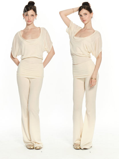 innerflow Pilates Short Sleeve Camisole Cardigan Women&