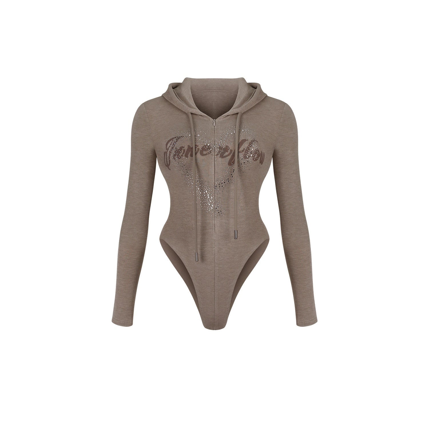 innerflow_Pine_Green_Hooded_Print_Hotfix_Slim_Women&