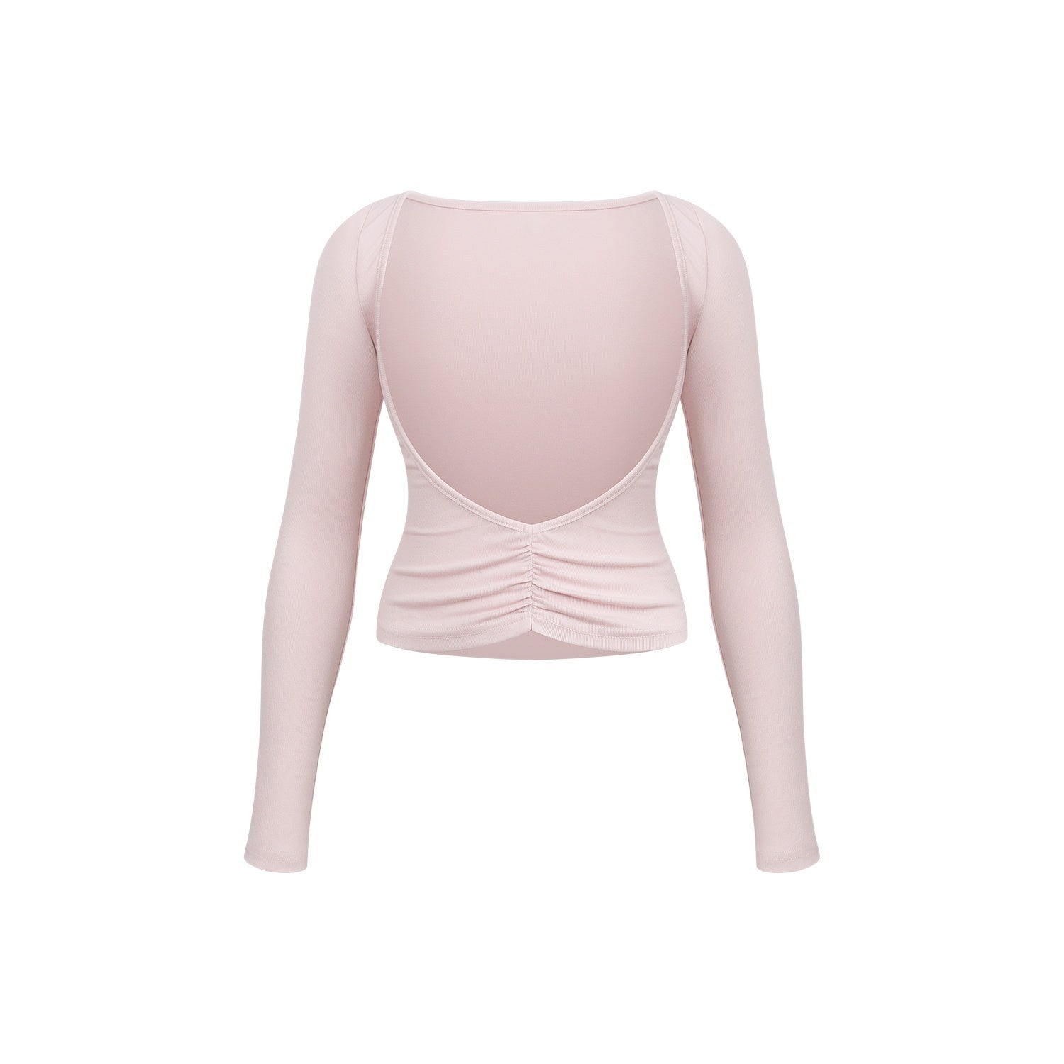 innerflow_Pink_Cutout_Twist_Knot_Long_Skirt_Vest_Women&