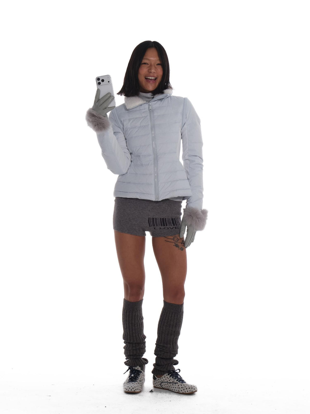 innerflow Pink Snow Convertible Vest Detachable Sleeves Women&