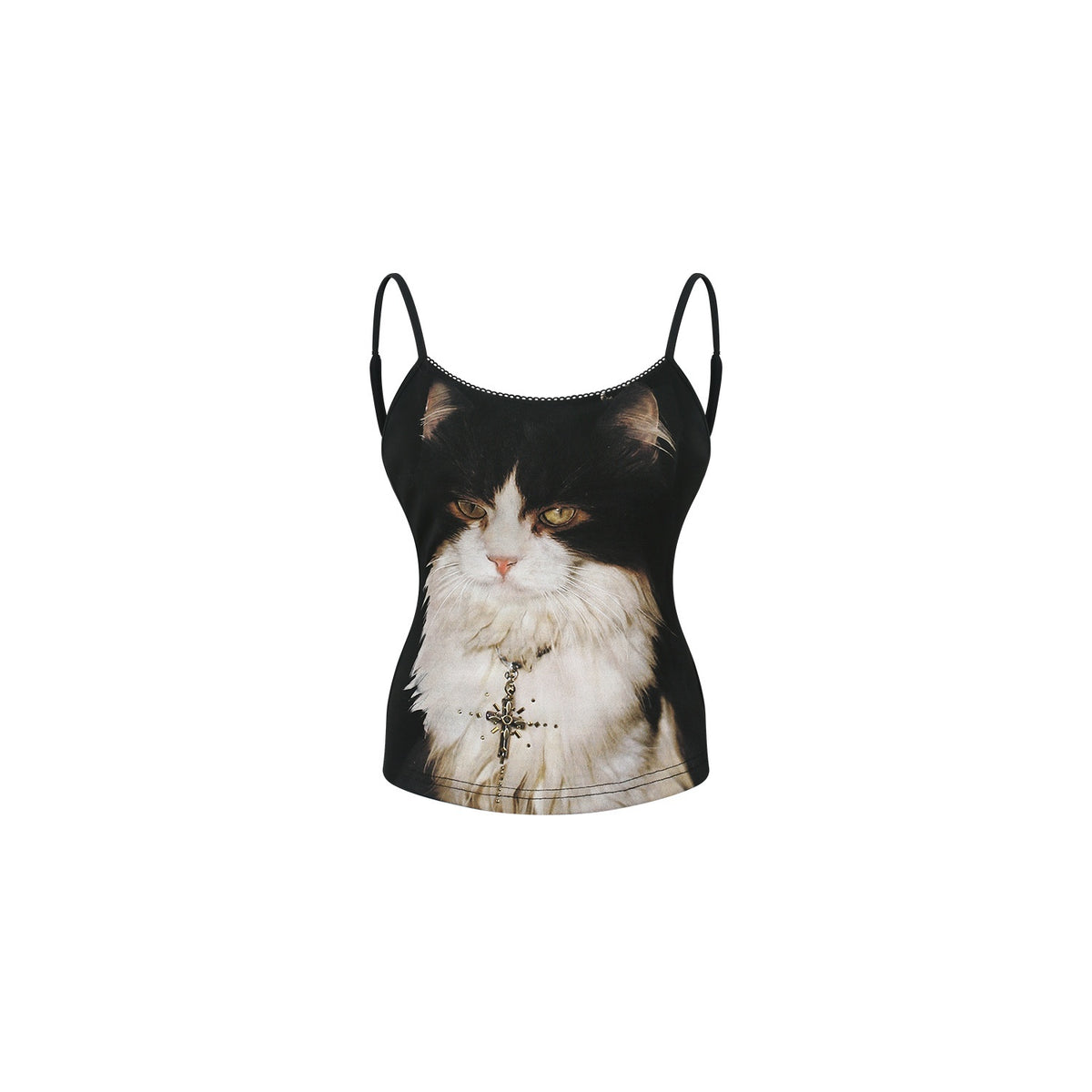 innerflow_Polka_Dot_Cat_Print_Off_Shoulder_Long_Sleeve_Women&