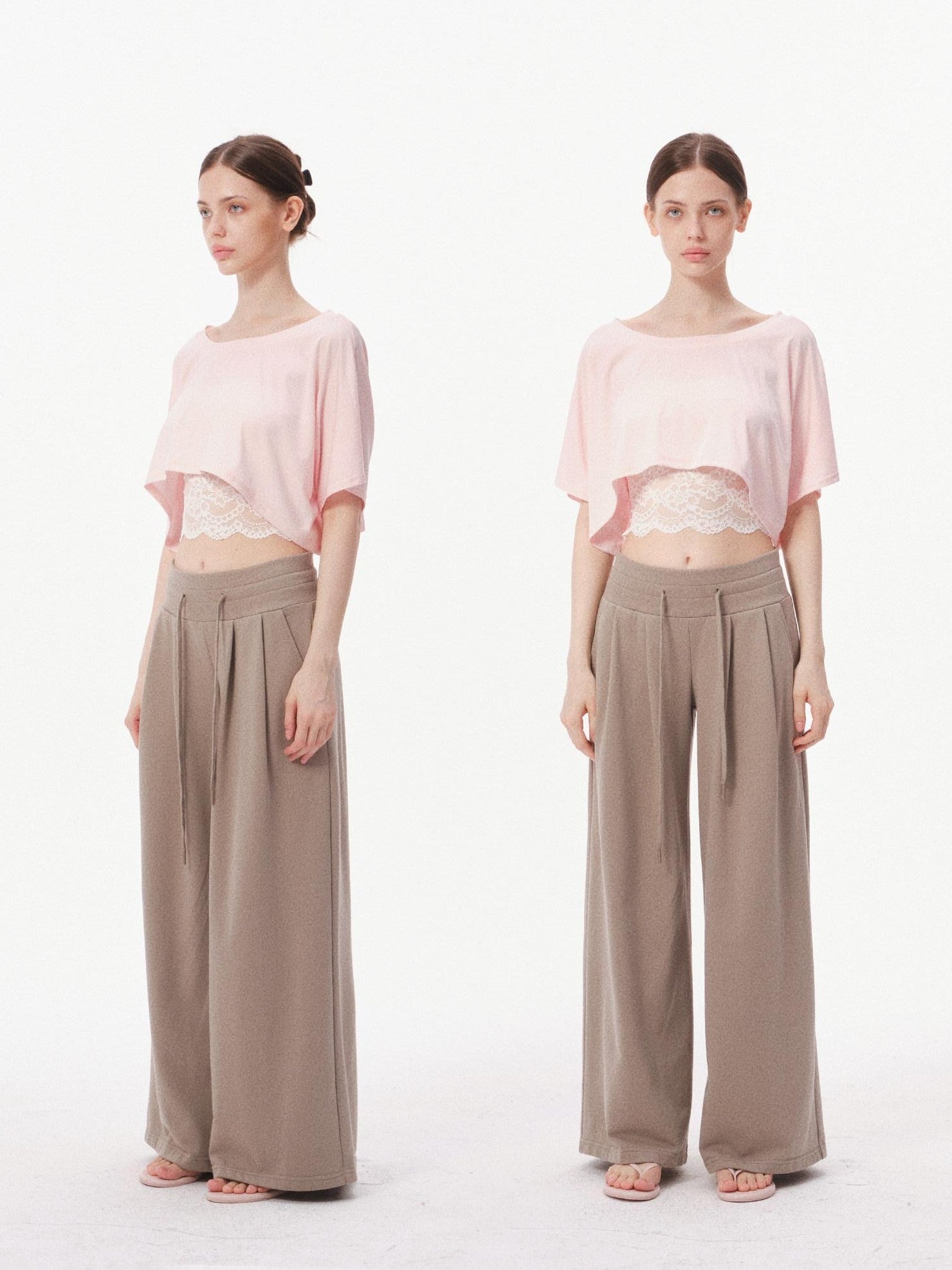 innerflow Pop Color Low Rise Drawstring Wide Leg Women&