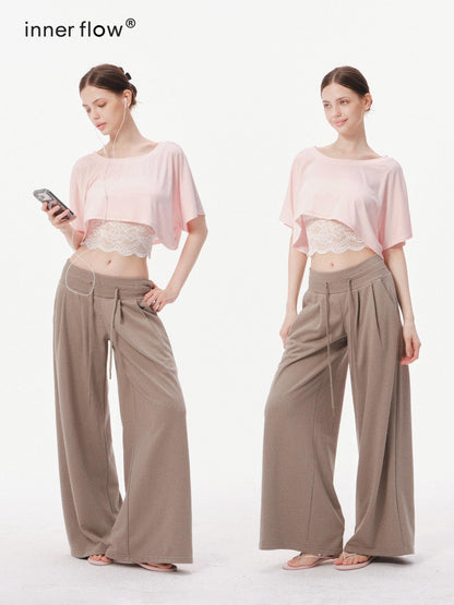 innerflow Pop Multicolor Drawstring Low Waist Wide Leg Women&