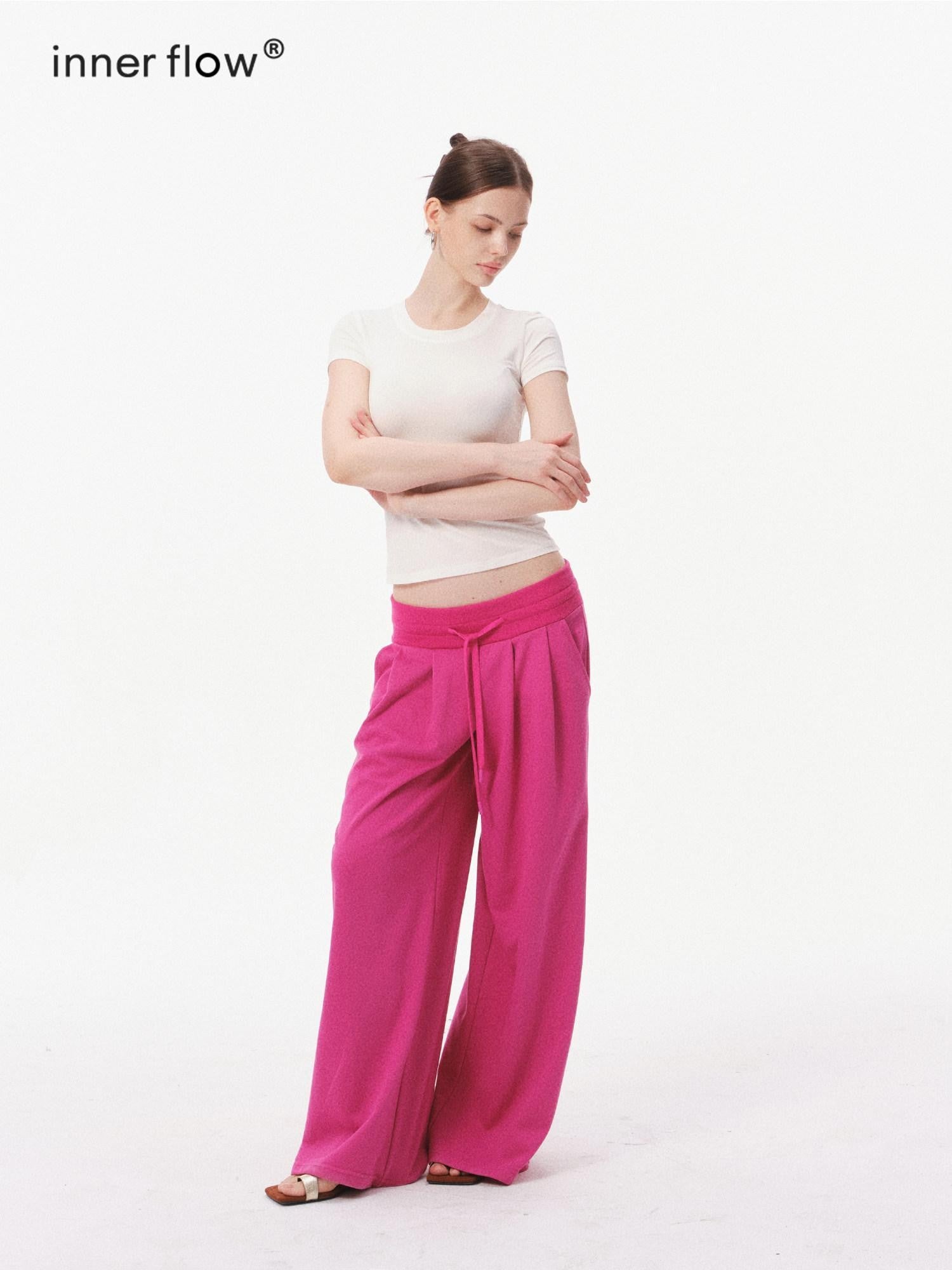innerflow Pop Multicolor Drawstring Low Waist Wide Leg Women&