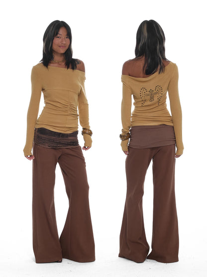 innerflow Rhinestone Reversible One Shoulder Women&