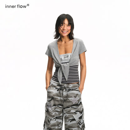 innerflow_Rhinestone_Striped_Tube_Top_Camo_Slim_Fit_Women&