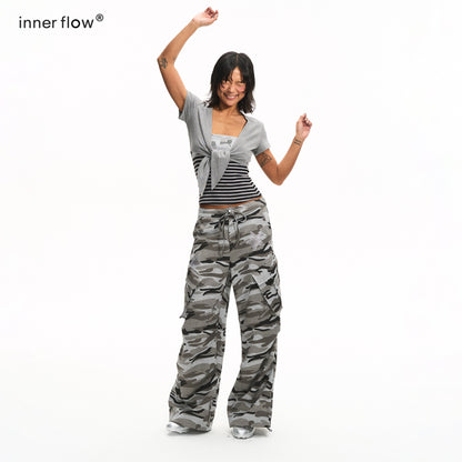 innerflow_Rhinestone_Striped_Tube_Top_Camo_Slim_Fit_Women&