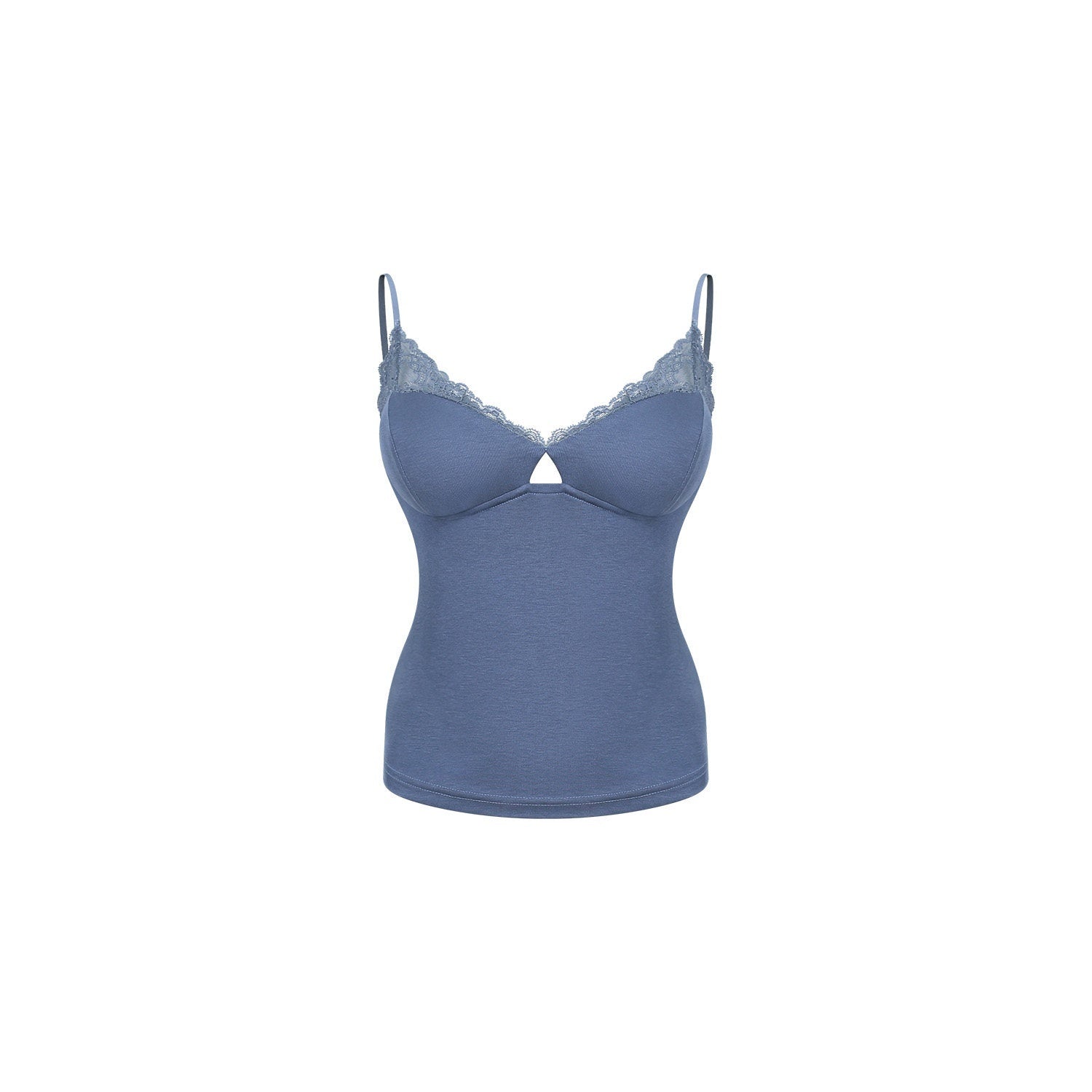 innerflow_Sheer_Lace_Trim_V-neck_Women&