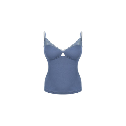 innerflow_Sheer_Lace_Trim_V-neck_Women&