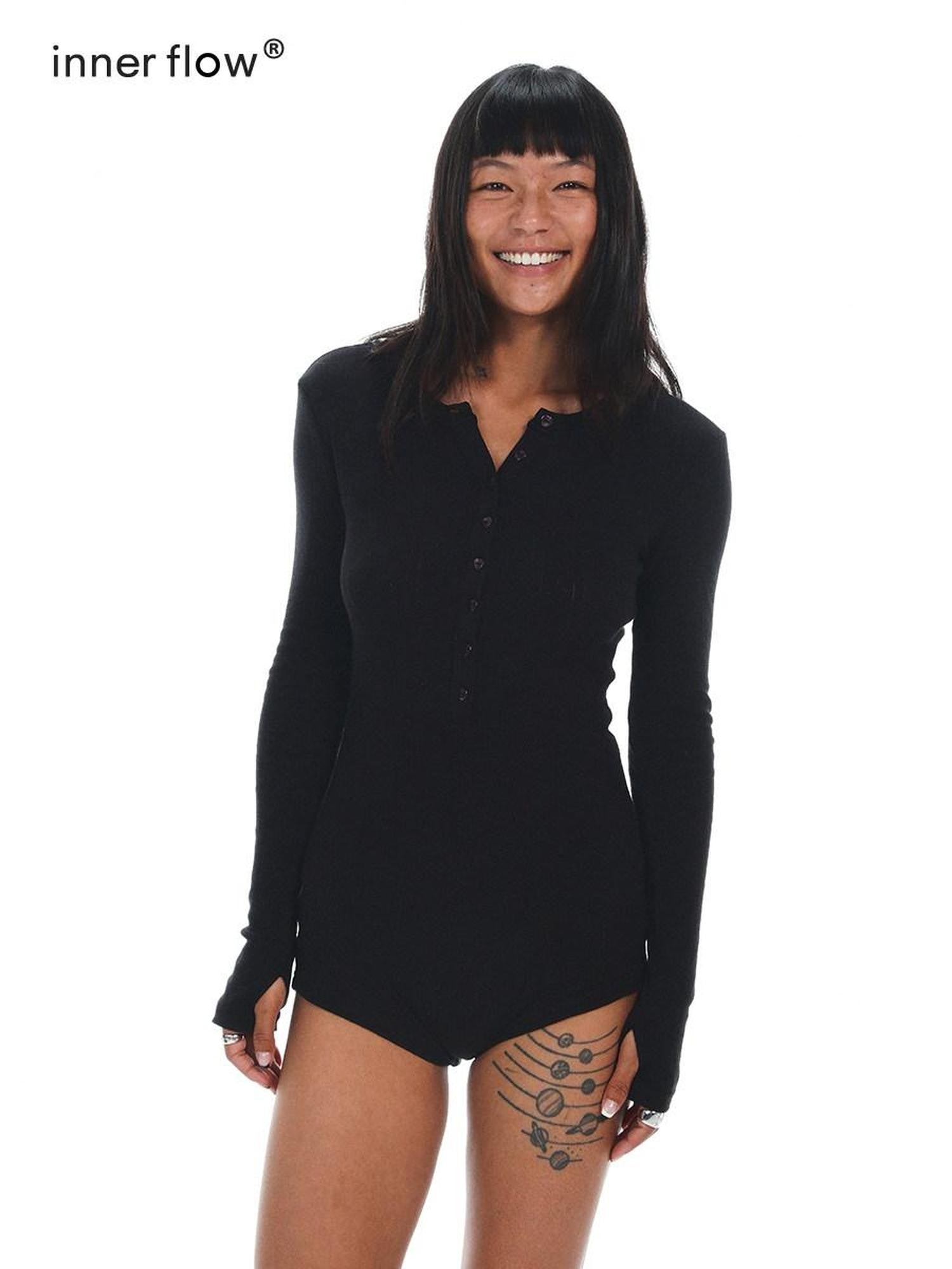 innerflow Slim Long Sleeve High Waist Women&