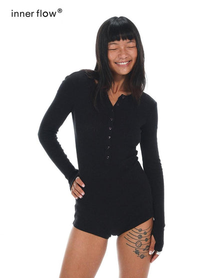 innerflow Slim Long Sleeve High Waist Women&