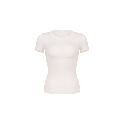 innerflow_Solid_Slim_Short_Sleeve_Tee_Wide_Leg_Pants_Women&