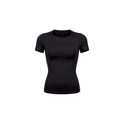 innerflow_Solid_Slim_Short_Sleeve_Tee_Wide_Leg_Pants_Women&