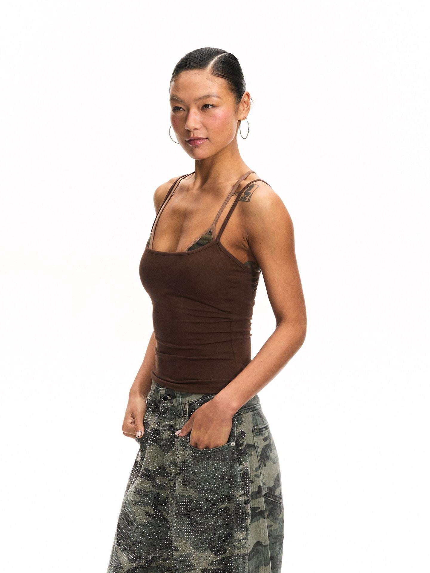innerflow Striped Backless Cropped Women&