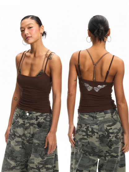 innerflow Striped Backless Cropped Women&