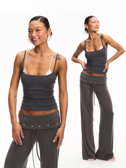 innerflow Striped Backless Cropped Women&