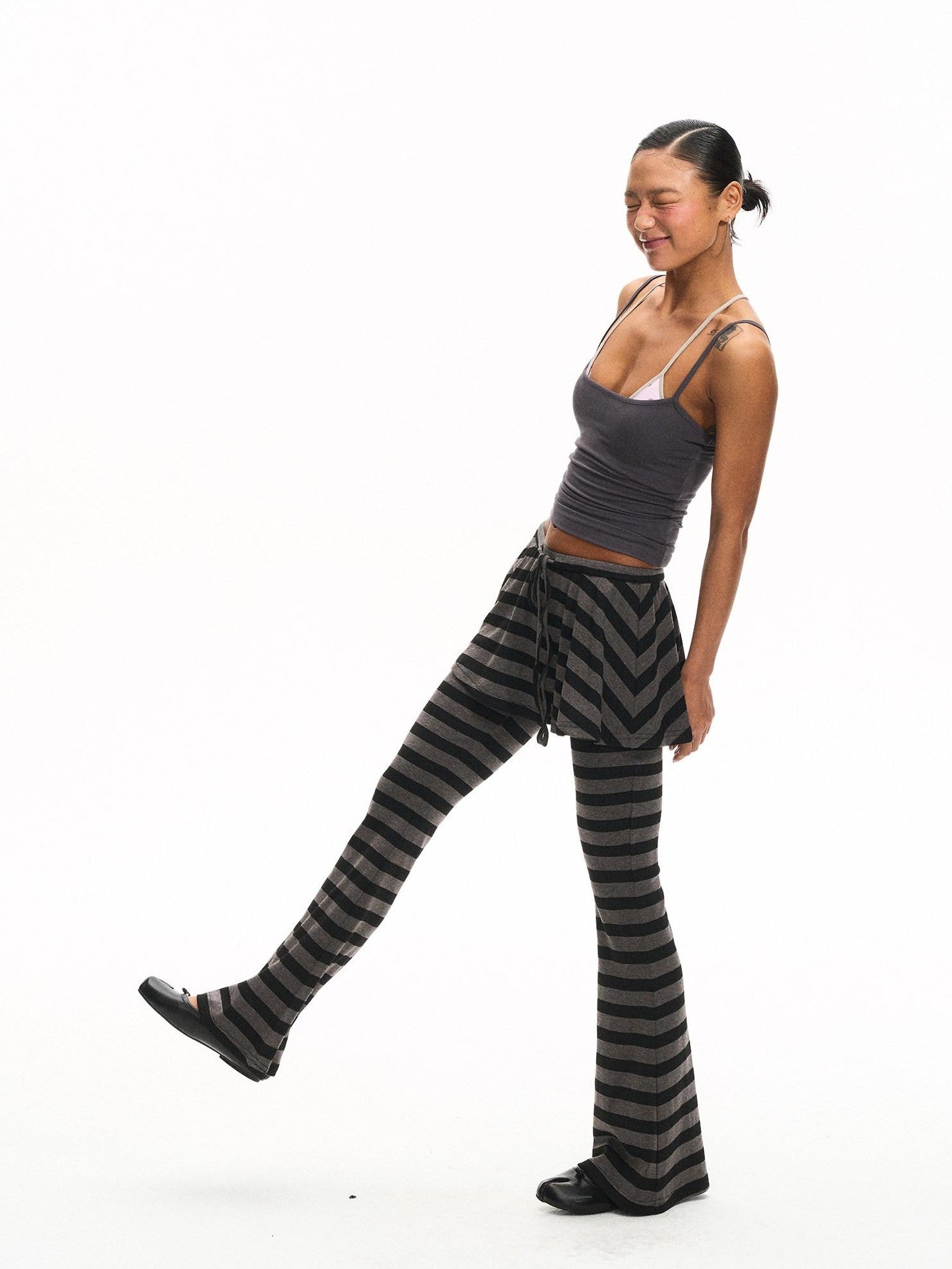 innerflow Striped Backless Cropped Women&