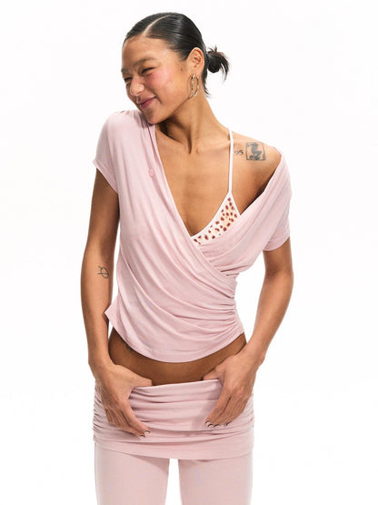 innerflow Striped Backless Cropped Women&