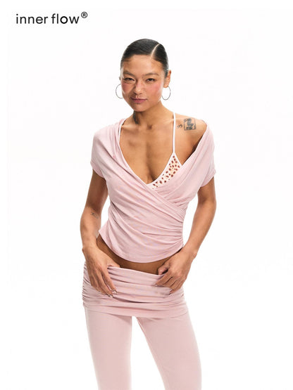 innerflow Striped Backless Cropped Women&