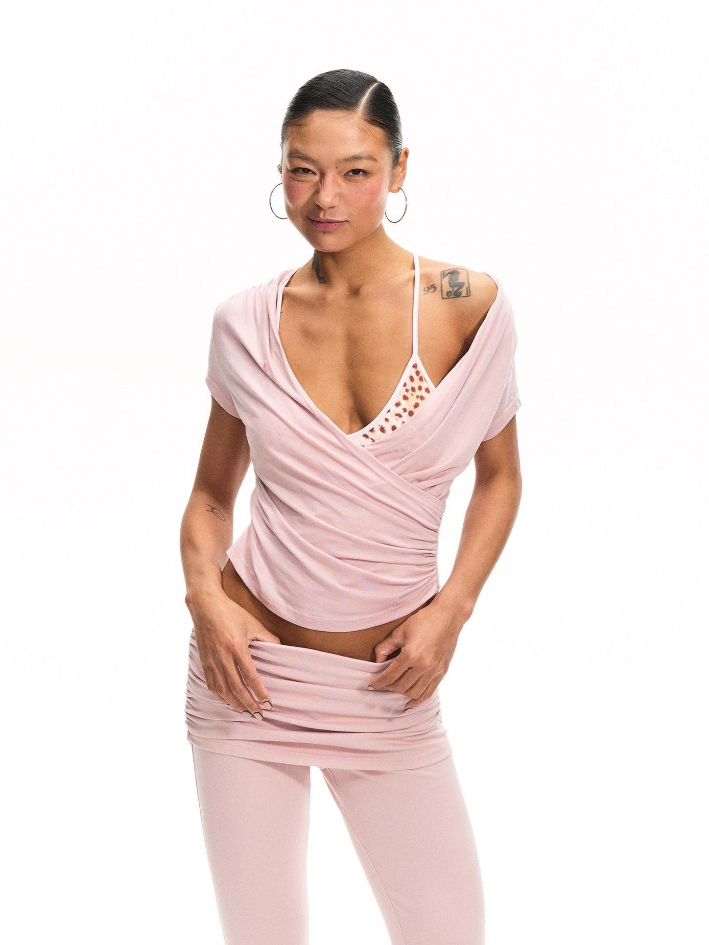 innerflow Striped Backless Cropped Women&