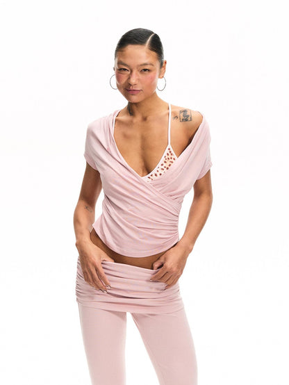 innerflow Striped Backless Cropped Women&