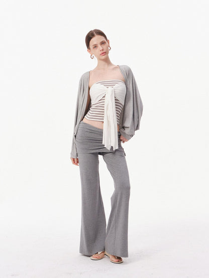 innerflow Striped Bustier Relaxed Gray Women&