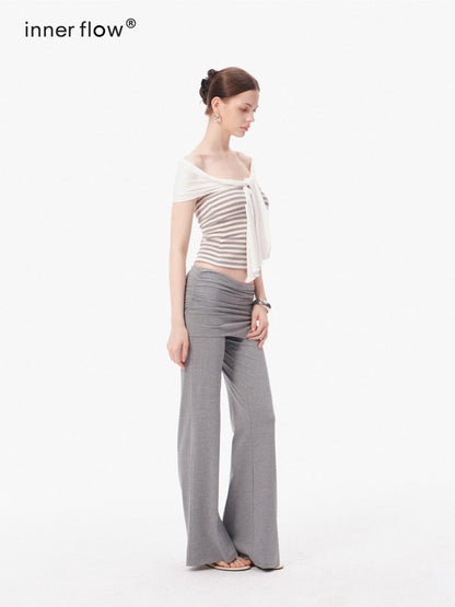 innerflow Striped Bustier Relaxed Gray Women&