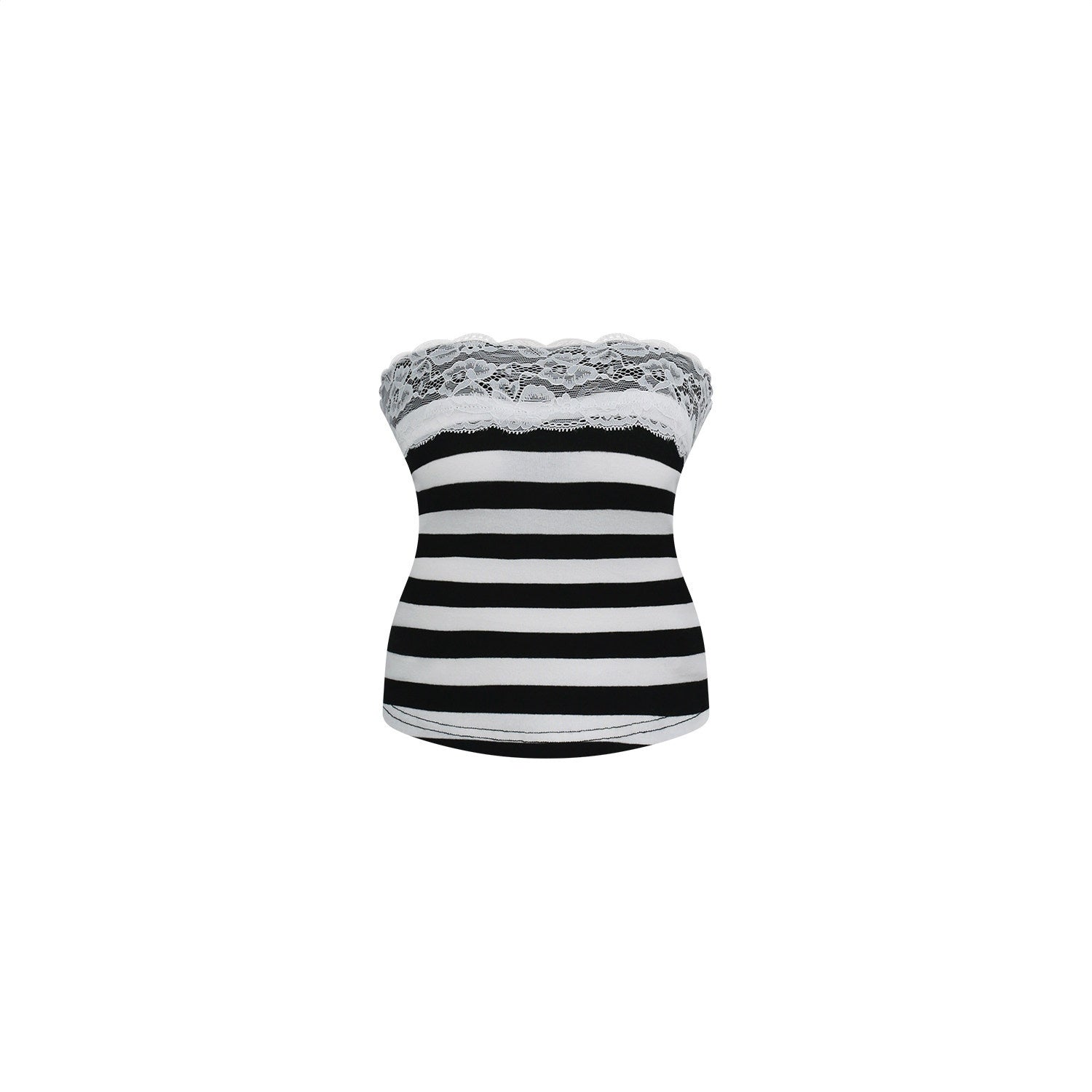 innerflow_Striped_Lace_Polka_Dot_Strapless_Cardigan_Women&