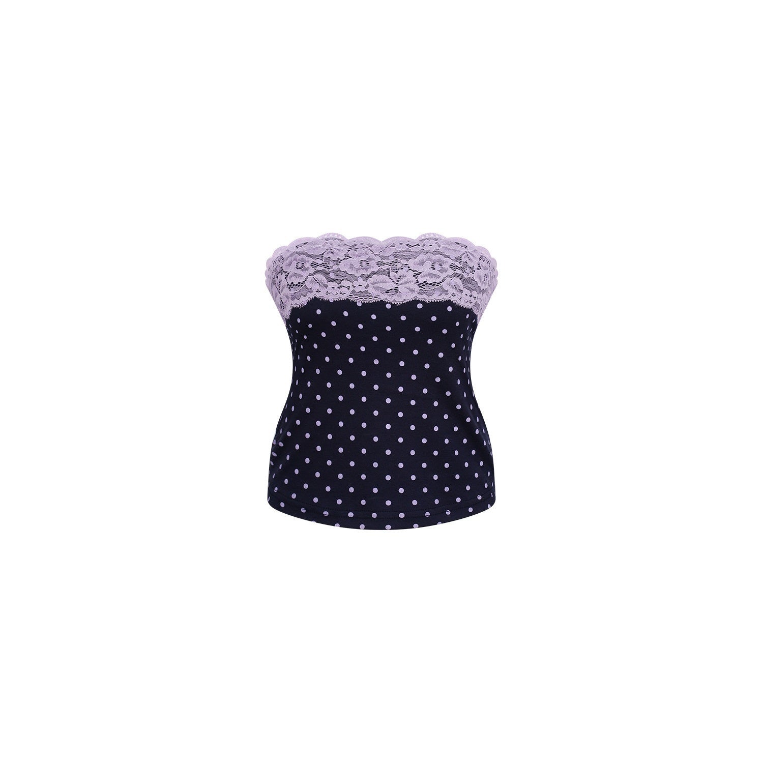 innerflow_Striped_Lace_Polka_Dot_Strapless_Cardigan_Women&
