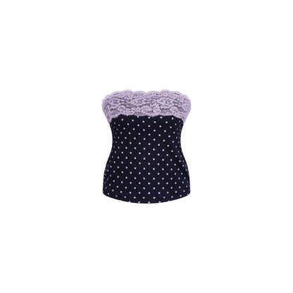 innerflow_Striped_Lace_Polka_Dot_Strapless_Cardigan_Women&