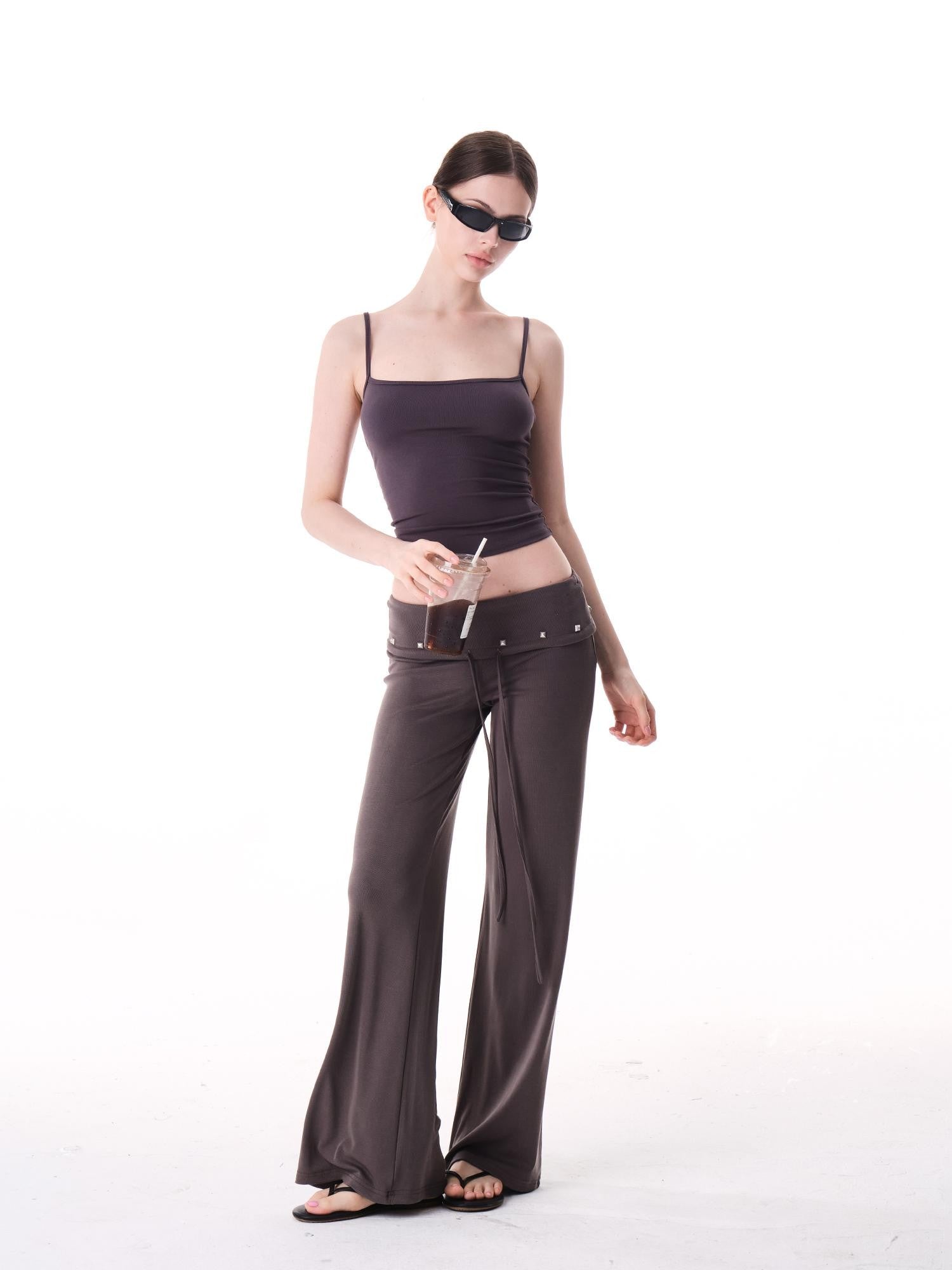 innerflow Tricolor Silver Foil Wing Square Neck Open Back Women&