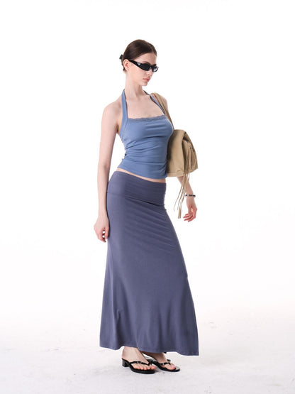 innerflow Two Tone Lace Back Cropped Fitted Women&