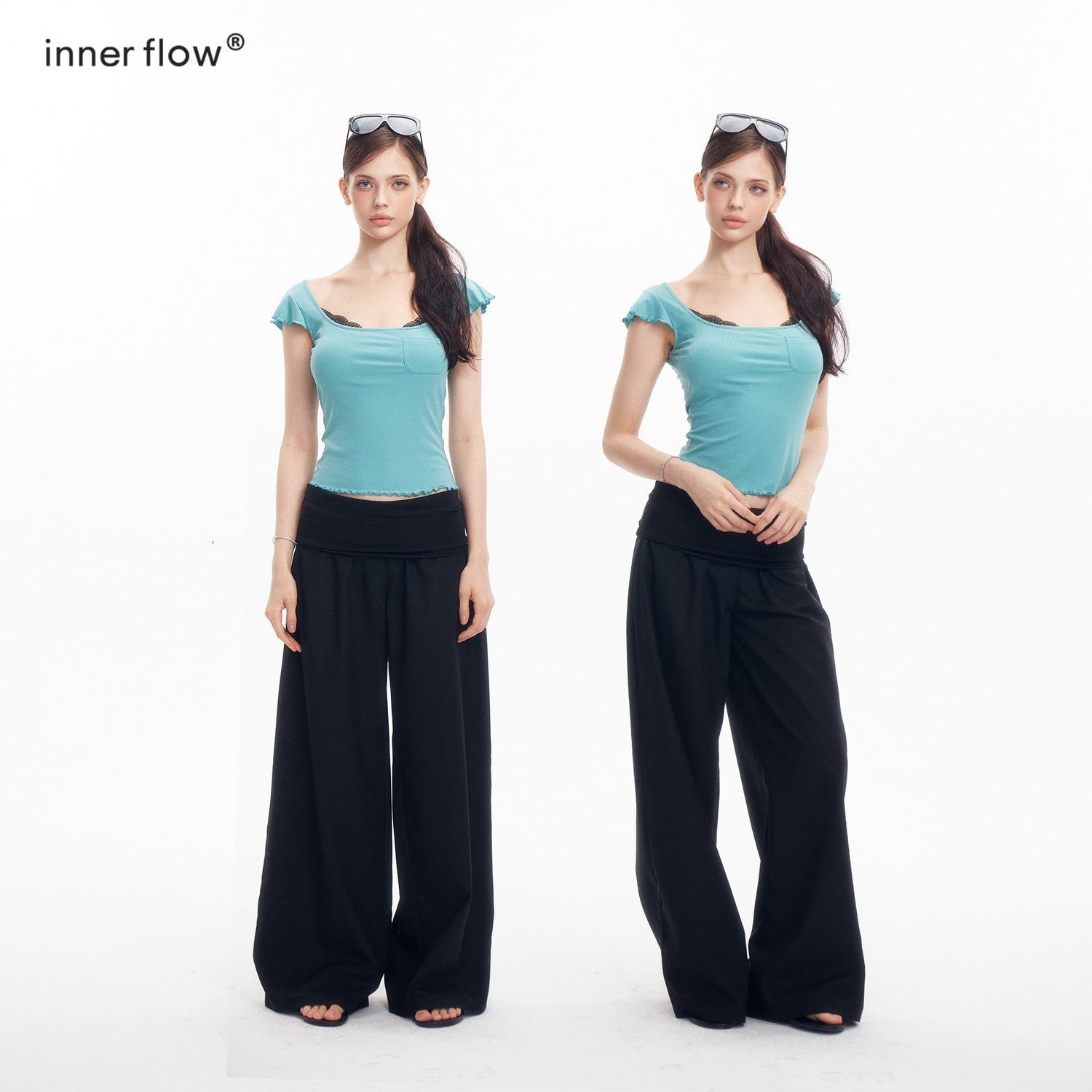 innerflow_Two_Tone_Turn_Up_Cuff_Relaxed_Slimming_Women&