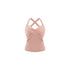innerflow_Two_Tone_Twist_Knot_Backless_V-neck_Ruching_Slim_Women&