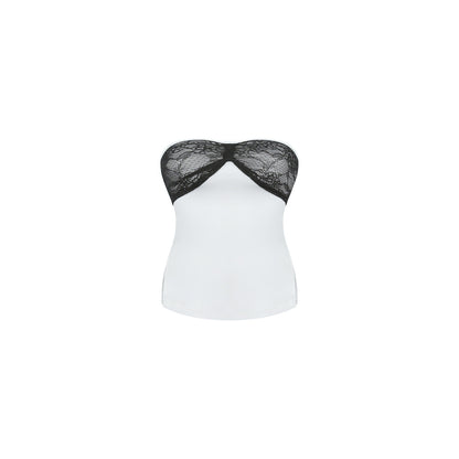 innerflow_White_One_Shoulder_Lace_Spliced_Bandeau_Women&