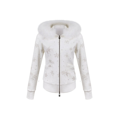 innerflow_White_Rhinestone_Printed_Fuzzy_Hooded_Women&