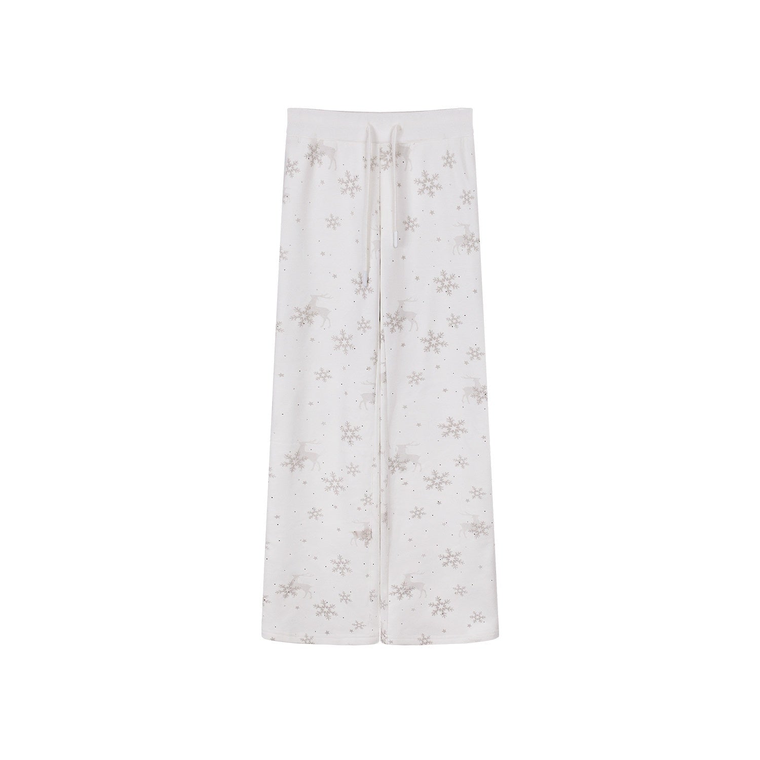 innerflow_White_Rhinestone_Printed_Fuzzy_Hooded_Women&
