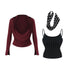 innerflow_Wine_Red_Polka_Dot_Two_Piece_Halter_Ribbon_Women&