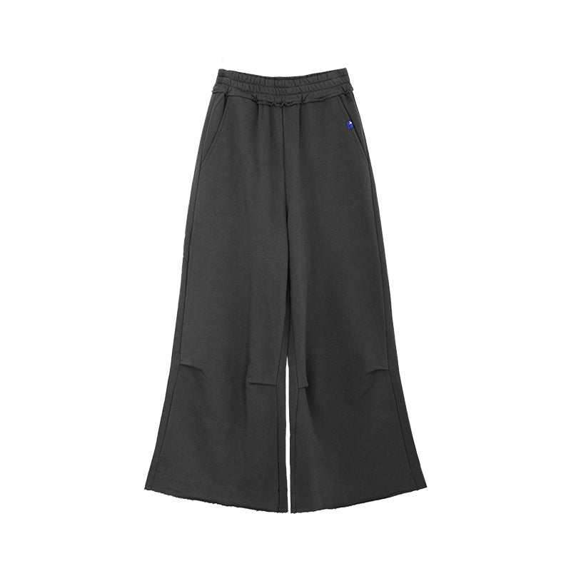 innomoood_100_Percent_Cotton_Commuter_Wide_Leg_Raw_Hem_Elastic_Waist_Women_Pants_MISSTT