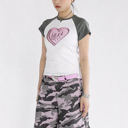 innomoood_3D_Heart_Digital_Print_Fitted_Crop_Tee_Y2K_MISSTT