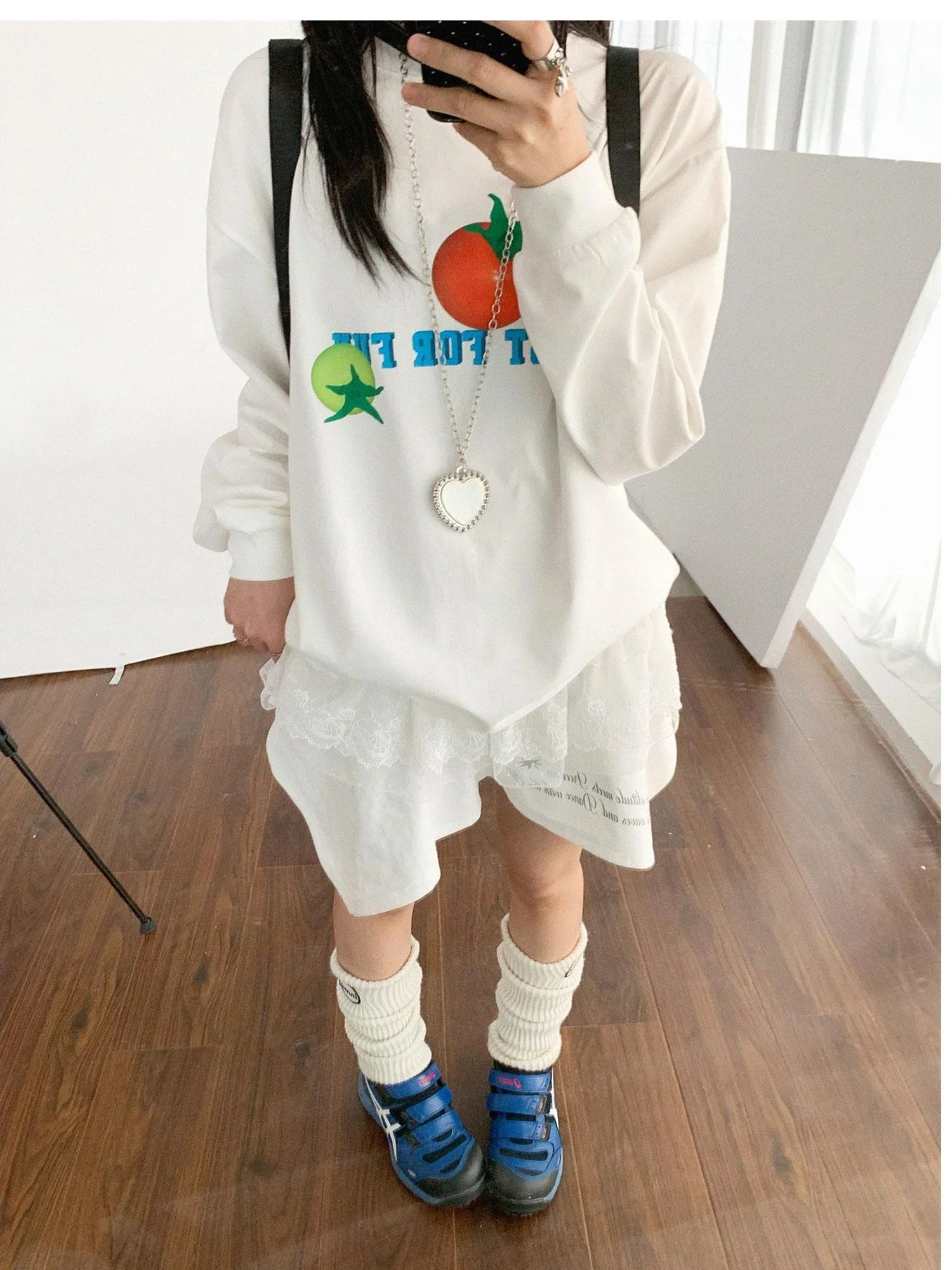 3D Printed Tomato Graphic Relaxed Fit T-shirt
